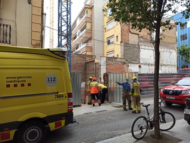 Dos accidents laborals en construccions en menys de 24 hores a l’Hospitalet