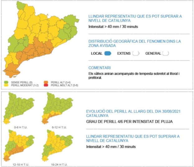 L’Hospitalet en alerta per pluges intenses