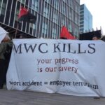 Tercera protesta per la mort del jove treballador al MWC i davant “el silenci institucional”